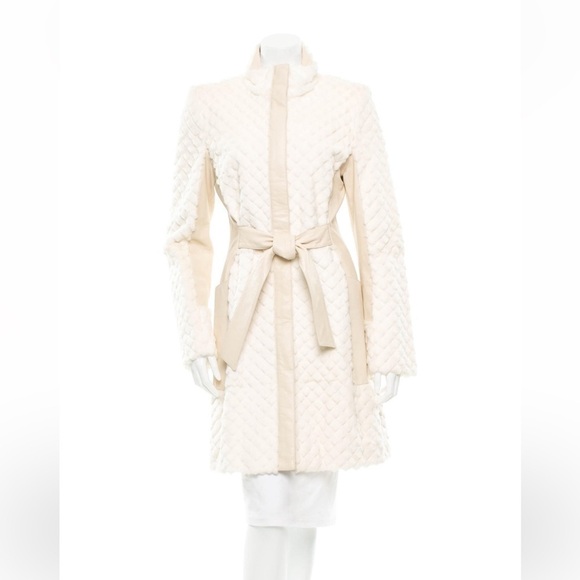 Valentino Roma Leather and Rabbit Fur Coat 🌟 - Picture 5 of 13